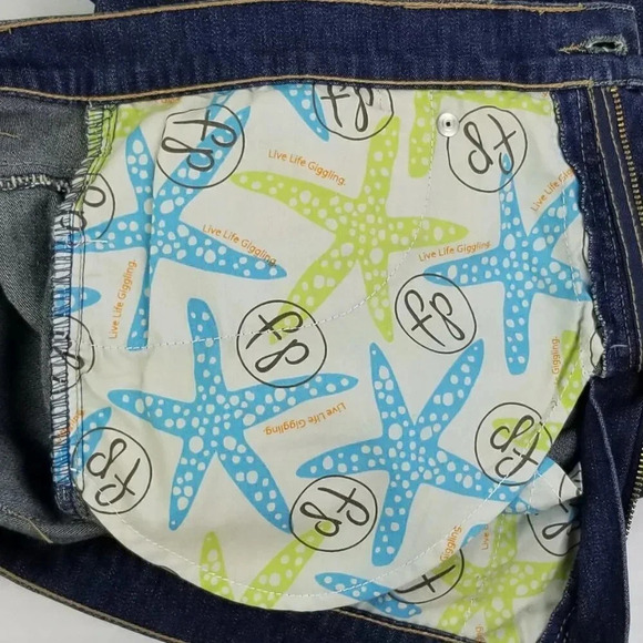 Fresh Produce Stretch Blue Denim Jean Shorts Sz 10 - Picture 7 of 9